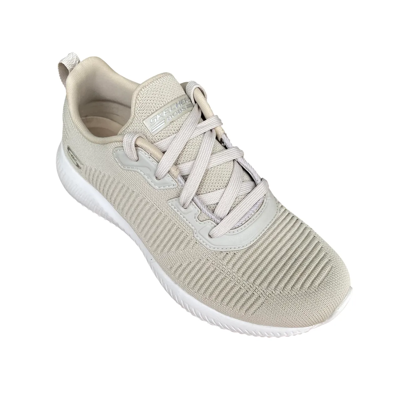Skechers | Bobs Squad Tough Talk 32504 NAT - Sneakers da donna naturali Rainy running shield Weightless Support Frame