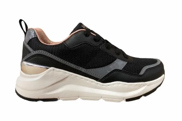 Skechers Rovina Clean Sheen 155046/BLK black hill running shoes