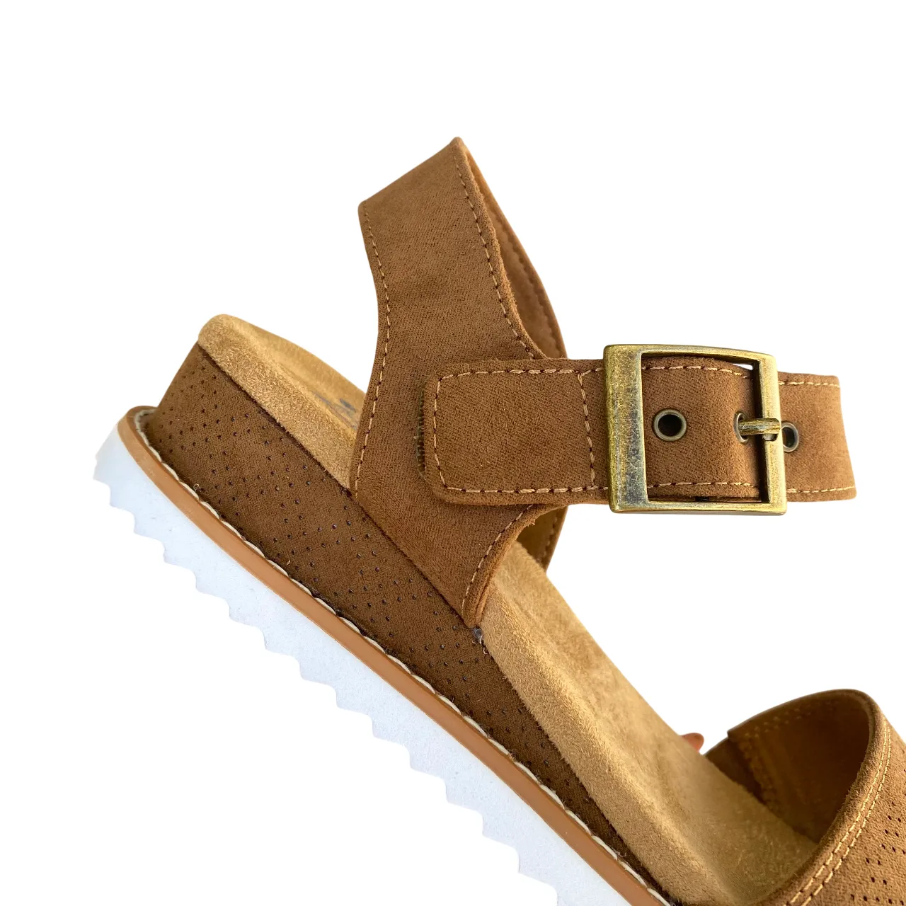 Skechers sandalo da donna BOBS Desert Kiss Serendipitous 114147/CSNT castagno Long Hour Breathable Walking