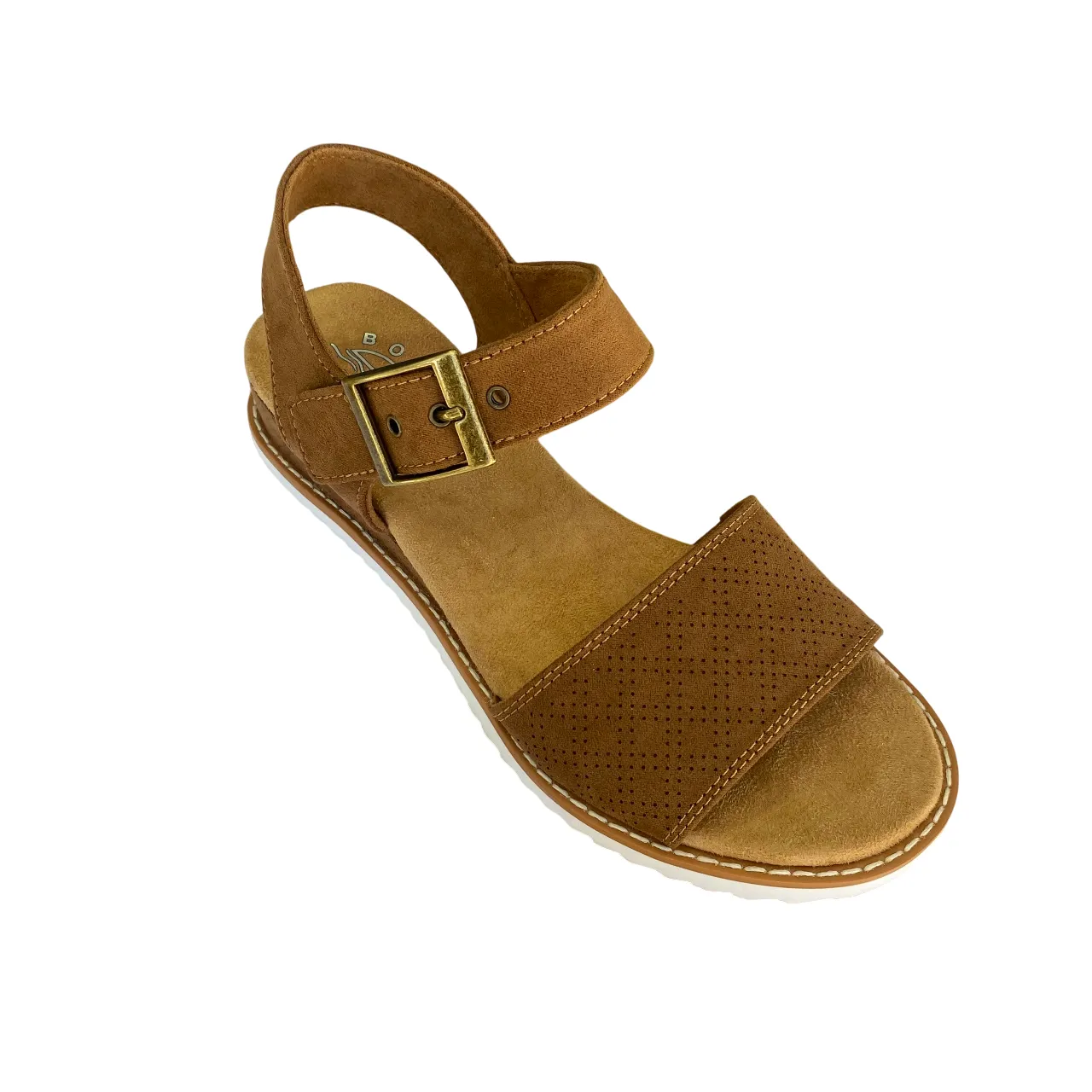 Skechers sandalo da donna BOBS Desert Kiss Serendipitous 114147/CSNT castagno Flexible Grooves Stylish and Practical