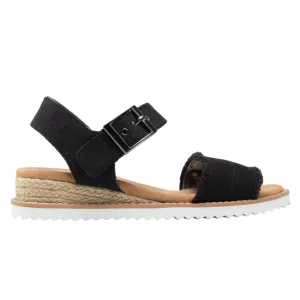 Skechers sandalo da donna Desert Kiss Adore Princess 113541/BLK nero Non Slip Sole Cushioned Footbed Design