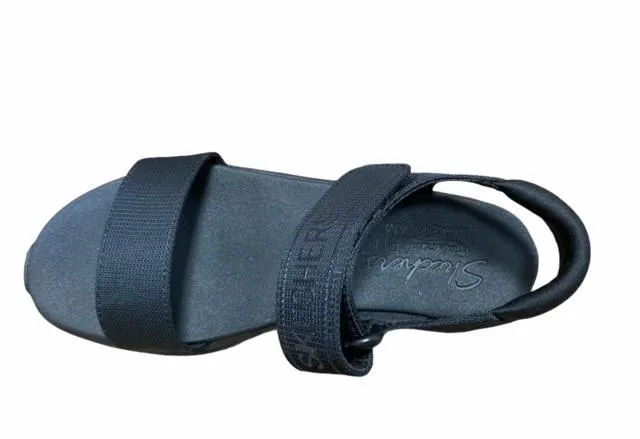 Quick Fit Skechers sandalo da donna D'Lux Walker New Block 119226/BBK nero