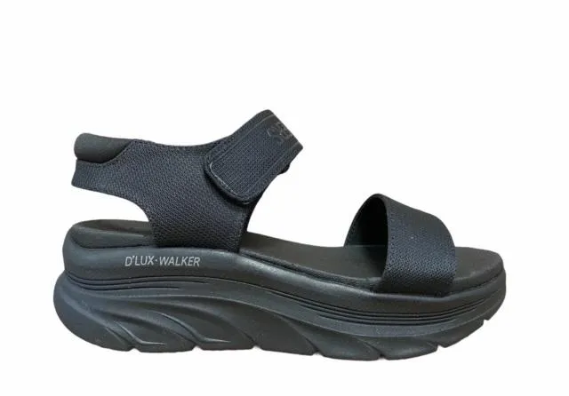 Washable Skechers sandalo da donna D'Lux Walker New Block 119226/BBK nero