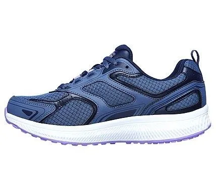 Skechers scarpa da corsa da donna Go Run Consistent 128075 BLPR blu viola NylonMesh adaptable shoes