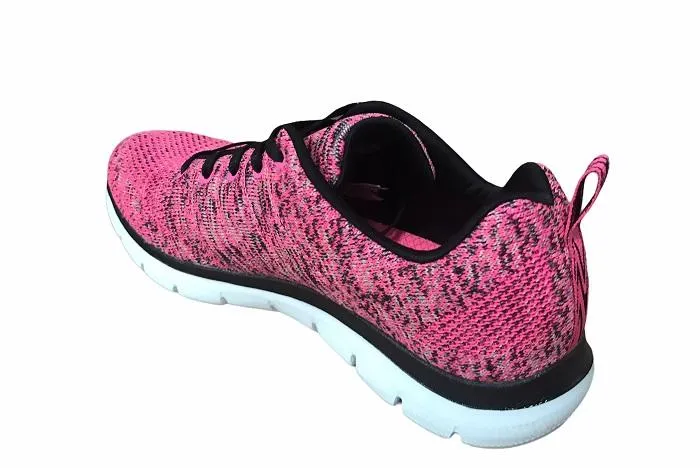 Skechers scarpa da donna Flex Appeal 2.0 High Energy 12756/HPBK hot pink black Multi Layer Interior