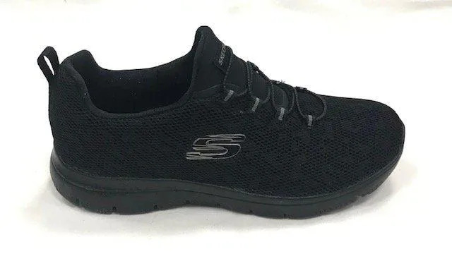 Bounce Technology Skechers scarpa da ginnastica da donna Summits Leopard Spot 149037 BBK nero