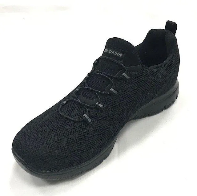 Skechers scarpa da ginnastica da donna Summits Leopard Spot 149037 BBK nero sports - themed shoes