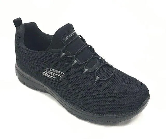 Skechers scarpa da ginnastica da donna Summits Leopard Spot 149037 BBK nero running in a bridge area shoes