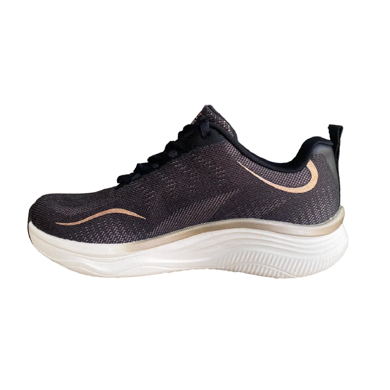 Skechers scarpa da palestra da donna D'Lux Fitness Pure Glam 149837/BKRG nero rosa oro drama - themed running wear
