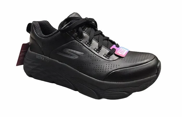 Skechers scarpa da passeggio da donna Massimo Ammortizzamento Elite Step Up 128044 nero Efficient Motion Sock Like Fit Design