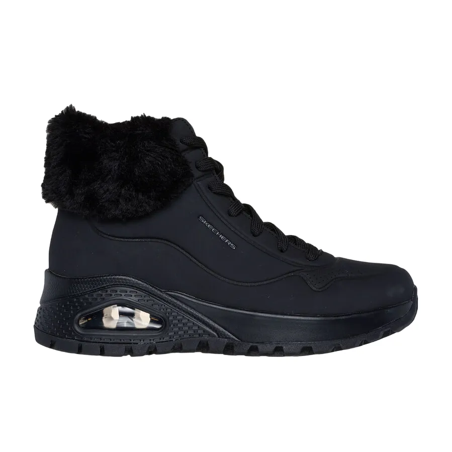 second - hand shoes padded - collar shoes Skechers scarpa sneakers alta da donna Uni Rugged Fall Air 167274/BBK  nero