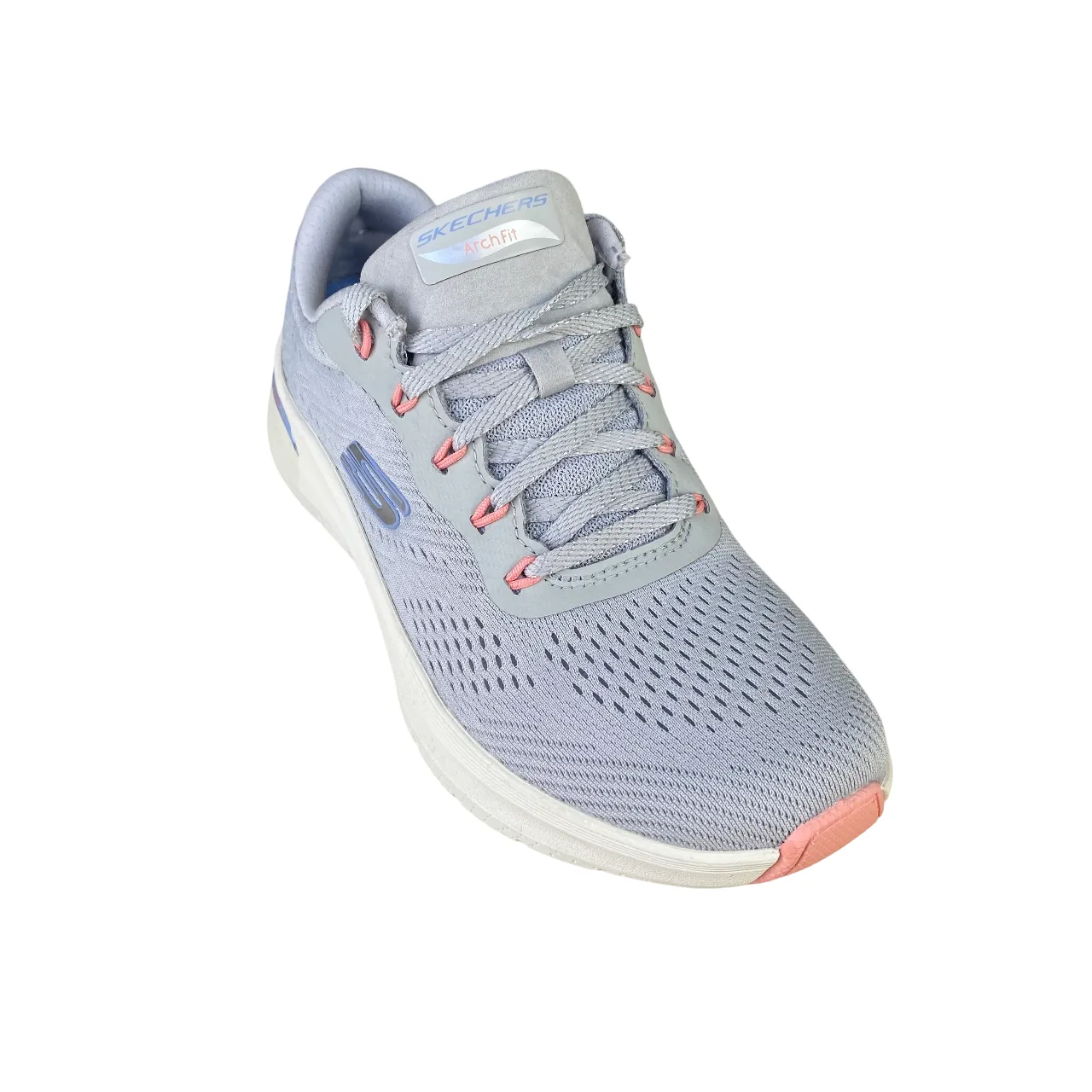 Ergonomic Heel Design Skechers scarpa sneakers da donna Arch-FIt 2.0 Big League 150051/LGMT grigio chiaro