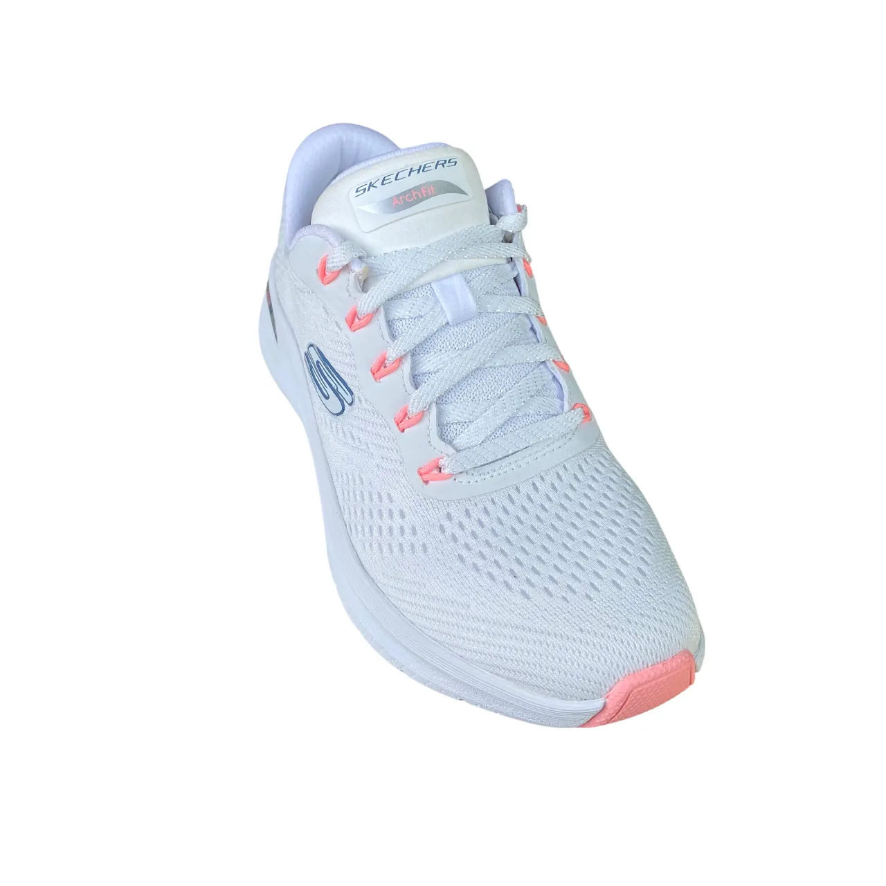 Skechers scarpa sneakers da donna Arch-FIt 2.0 Big League 150051/WPKB bianco-rosa running for coordination shoes