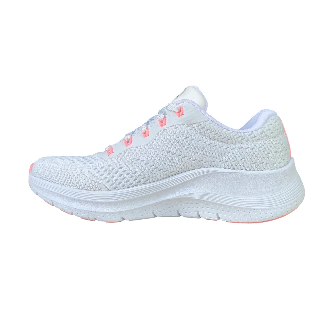 padded - feature shoes multi - directional - flexibility Skechers scarpa sneakers da donna Arch-FIt 2.0 Big League 150051/WPKB bianco-rosa