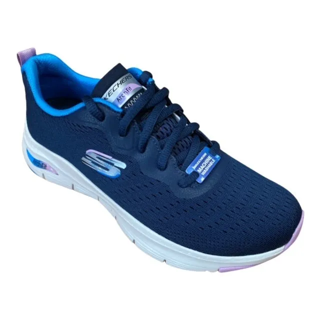 BreathableLining Airflow Channel Soles Skechers scarpa sneakers da donna Arch Fit Infinity Cool 149722/NVMT blu-multi