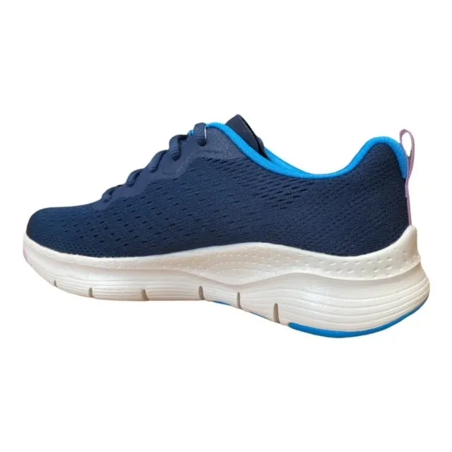 Skechers scarpa sneakers da donna Arch Fit Infinity Cool 149722/NVMT blu-multi outdoor running footwear Flexible Traction Outsole