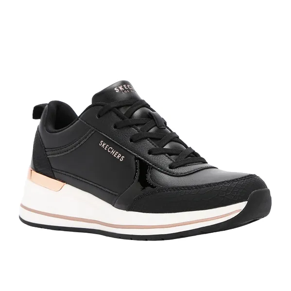 Running Goals sprint - specific shoes Skechers scarpa sneakers da donna Billion 2 Fine Shine 177345/BLK nero