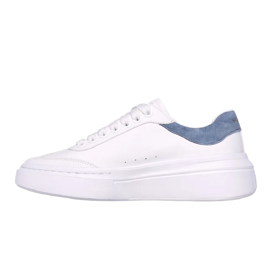 Extreme Running Impact Resistant Heel Counter Skechers scarpa sneakers da donna Cordova Classic Best Behavior 185060/WBL bianco-blu