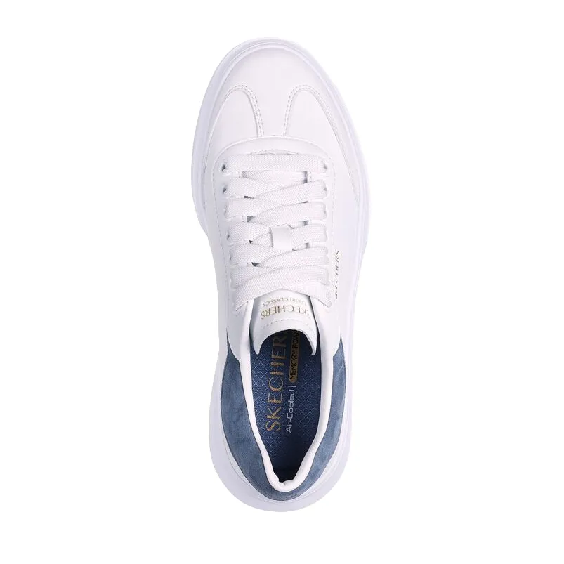 running for agility shoes Skechers scarpa sneakers da donna Cordova Classic Best Behavior 185060/WBL bianco-blu