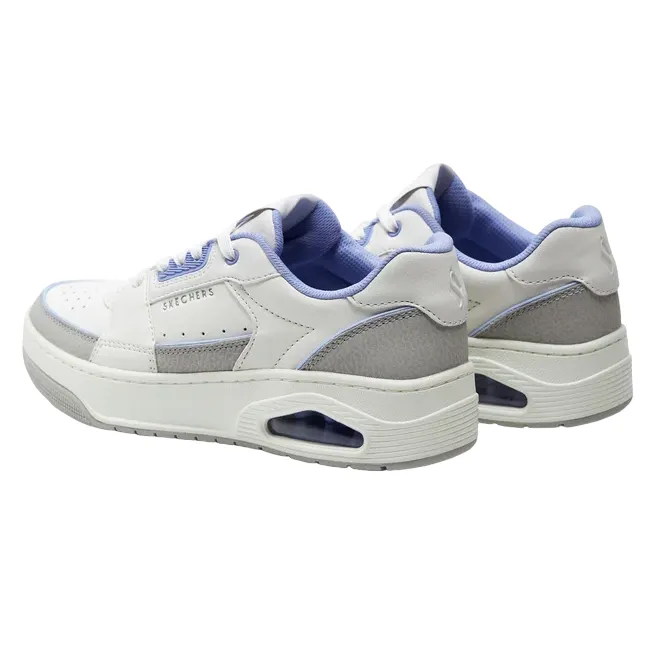 cross - country shoes Woven Upper Material Skechers scarpa sneakers da donna Curted 177710\WLV bianco-lavanda