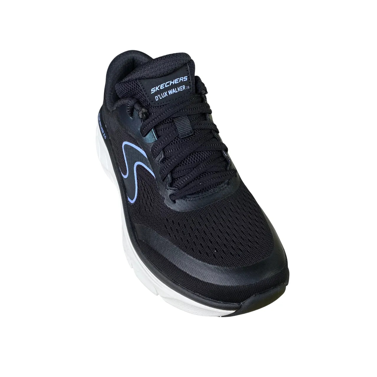 sleek - look Skechers scarpa sneakers da donna D'Lux Walker 2.0 Active Pace nero-lavanda