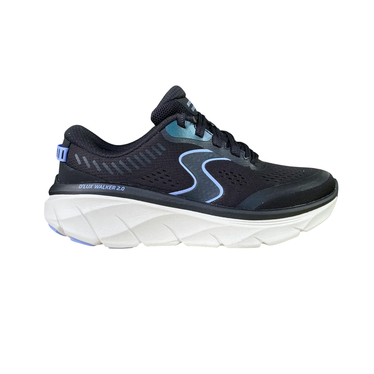 Skechers scarpa sneakers da donna D'Lux Walker 2.0 Active Pace nero-lavanda day running shoes