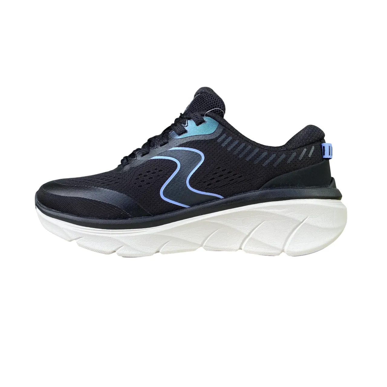 Skechers scarpa sneakers da donna D'Lux Walker 2.0 Active Pace nero-lavanda training - camp shoes Reinforced toe box