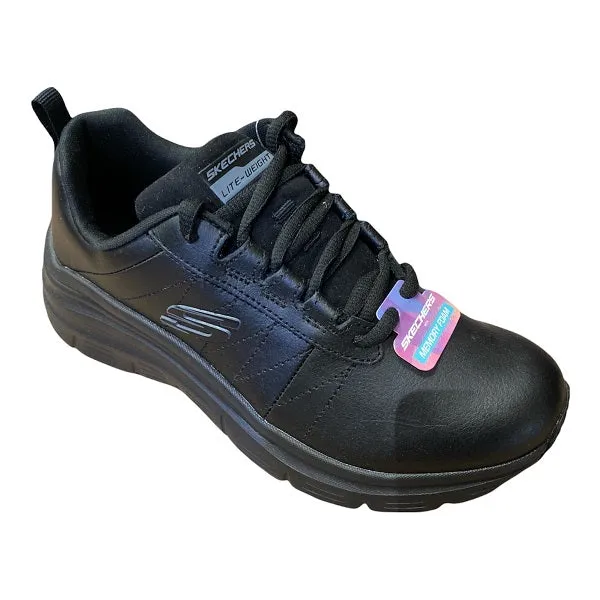 socially - responsible Skechers scarpa sneakers da donna Fashion Fit Effortless 149473/BBK nero