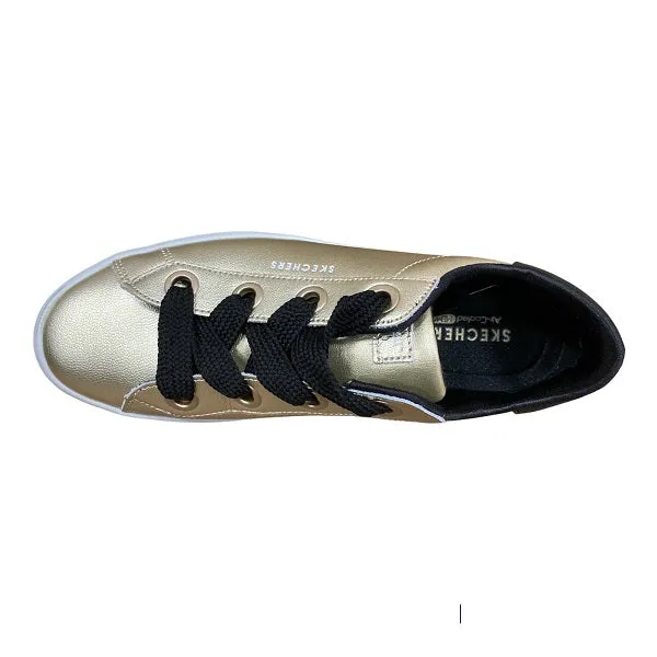 low - arch shoes Skechers scarpa sneakers da donna Hi Lites Metallics Gold 957 GLD oro
