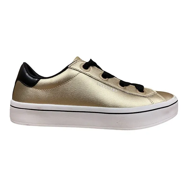 Skechers scarpa sneakers da donna Hi Lites Metallics Gold 957 GLD oro running in corporate runs shoes wellness - commitment