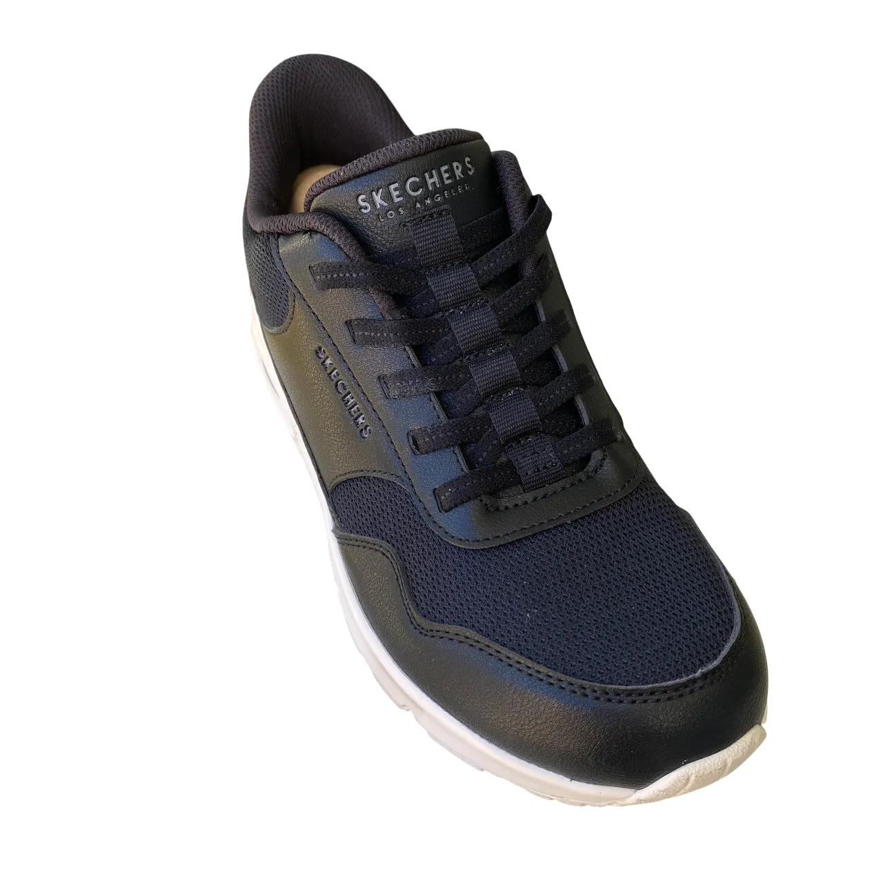 Skechers scarpa sneakers da donna Slip-ins Uno Banksia 177117/BLK nero Breathable Heel Panel Aerodynamic Sole Design