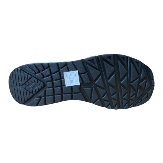 Elastic Lace System Skechers scarpa sneakers da donna Uno Golden Air 177094/BLK nero