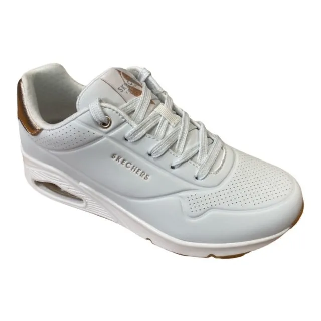 running shoes with gel cushioning youth sizes Skechers scarpa sneakers da donna Uno Golden Air 177094/WHT bianco