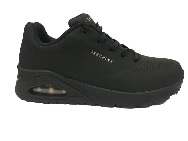 Enhanced Stability Control Modular Replaceable Parts Skechers scarpa sneakers da donna Uno Stand On Air 73690BBK nero