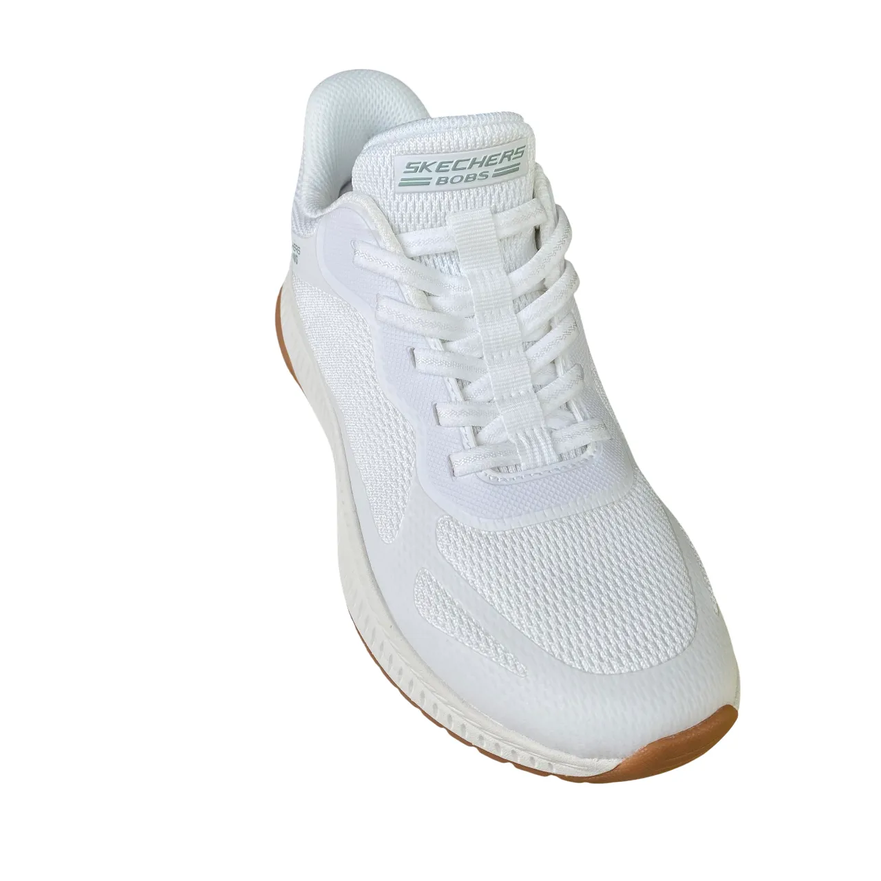 Skechers scarpa sneakersa da donna Slip-ins BOBS Squad 4 Staple Look 117624/WHT bianco Easy   To   Clean Elite