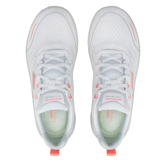 snow running option Skechers scarpa sportiva D'Lux Walkers 2.0 Daisy Doll 150093/WMLT bianco-multi