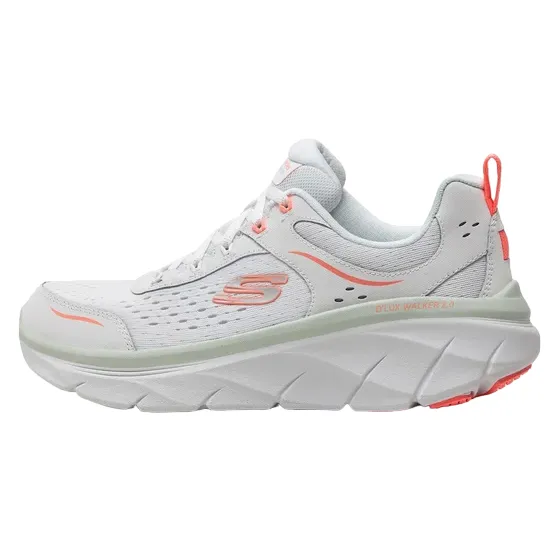 Non Marking Rubber Motion Contour Footbed Skechers scarpa sportiva D'Lux Walkers 2.0 Daisy Doll 150093/WMLT bianco-multi