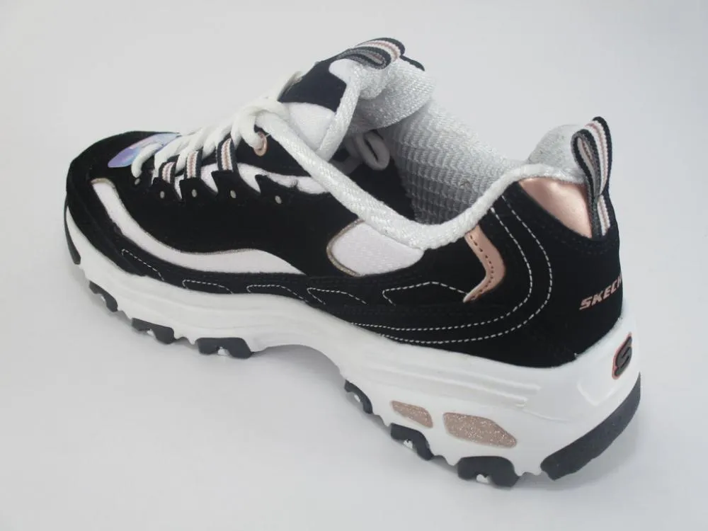 Skechers scarpa walking da donna D'Lites Devoted Fan 13154/BKRG black Marathon running Dance