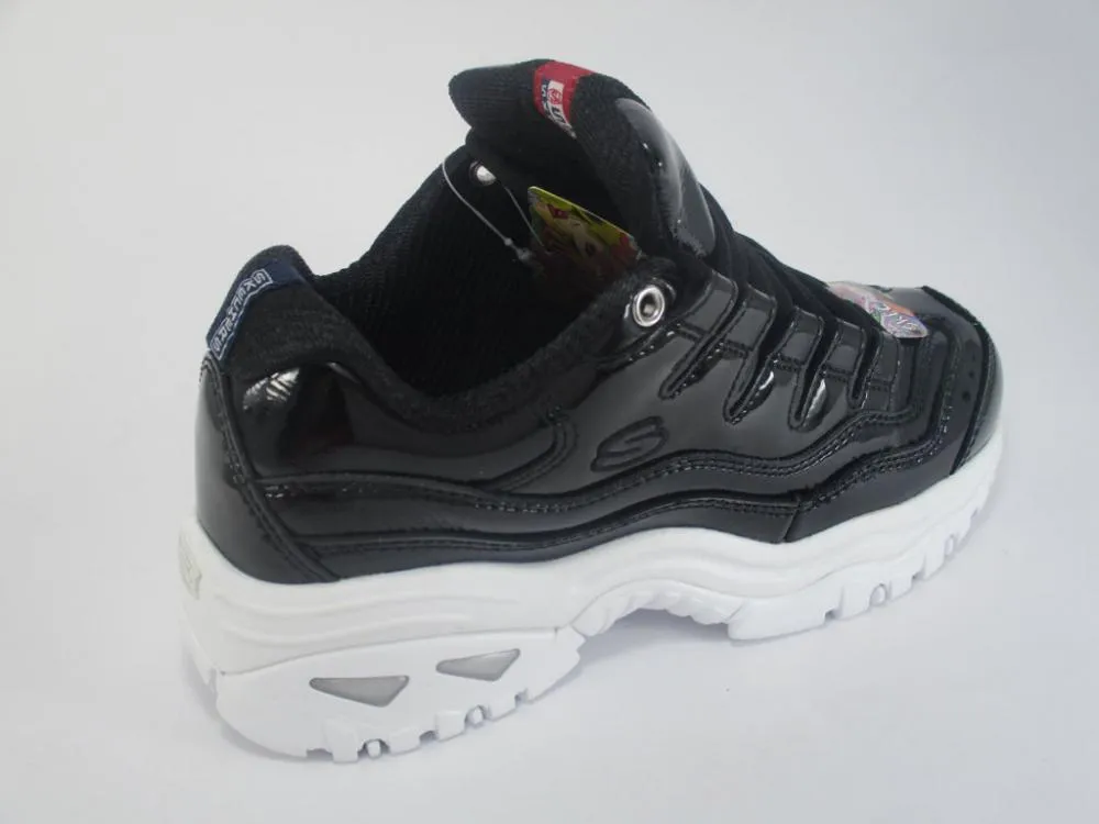 Wide toe box Skechers scarpa walking da donna Energy Thriller Kinght 13405/BKW black