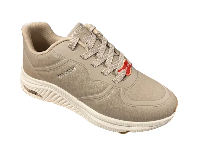 Hyper Elastic Technology Geometric Flex Grooves Skechers sneakers da donna Arch Fit S-Miles Makers 155570/TPE tortora