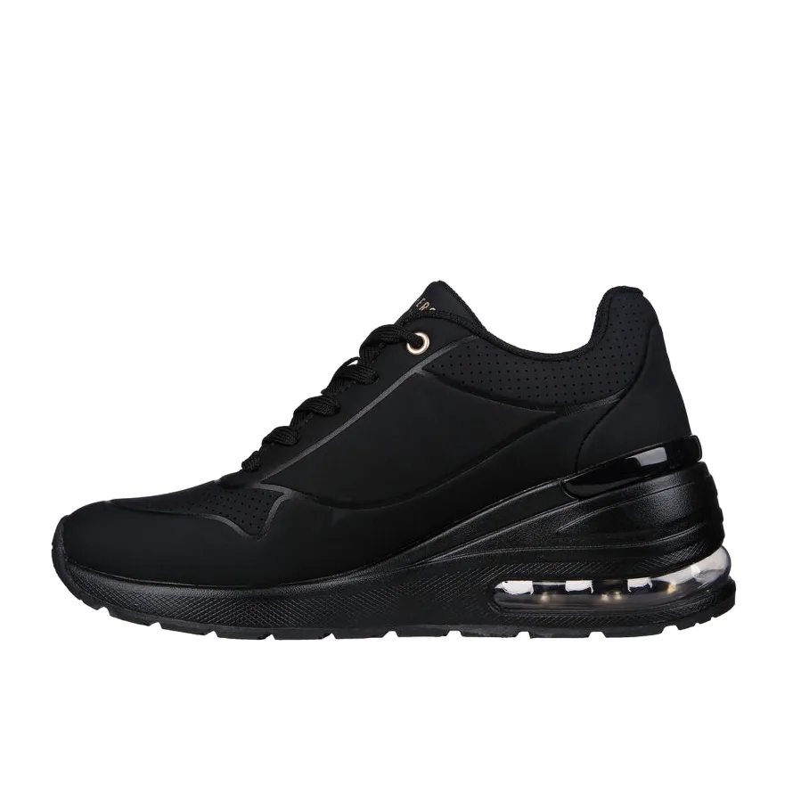 microfiber running option Skechers sneakers da donna Million Air Elevated Air 155401/BBK nero