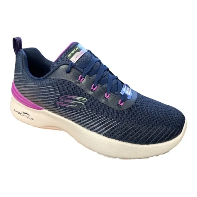 easy - to - clean running shoes odor - control - technology - effectiveness shoes Skechers sneakers da donna Skech Air Dynamight Luminosity 149669/NVPR blu-viola