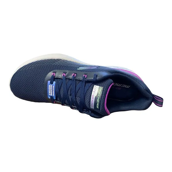 bead - embellished - design shoes thick - sole shoes Skechers sneakers da donna Skech Air Dynamight Luminosity 149669/NVPR blu-viola