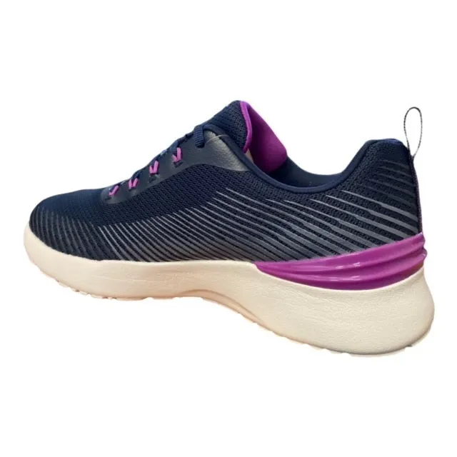 elastic lacing shoes summer shoes Skechers sneakers da donna Skech Air Dynamight Luminosity 149669/NVPR blu-viola