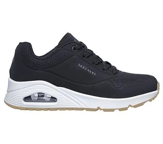 Skechers sneakers da donna Uno Stand On Air 73690 BLK nero Comfortable Foot Feel skiing shoes