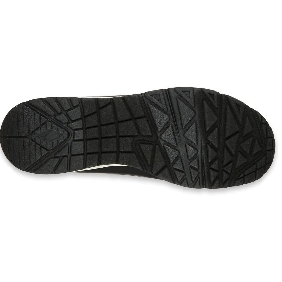 Skechers Uno Timeline 232247/GYBK gray/black Stretch Woven Collar