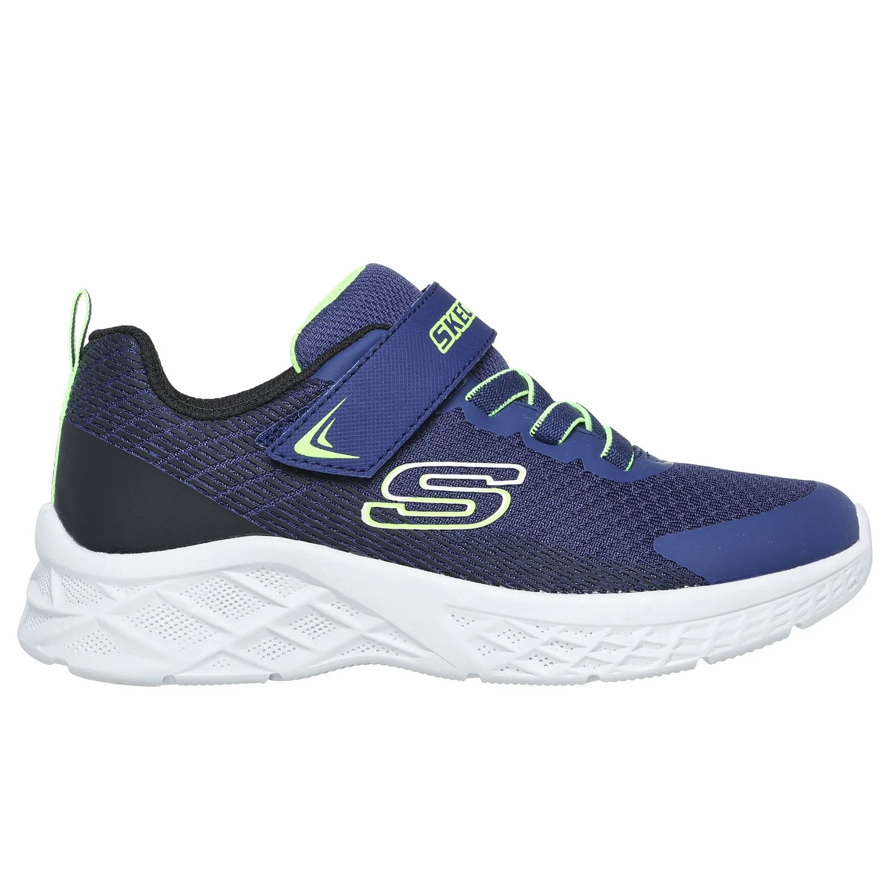 Multi Surface Skechers scarpa da ginnastica da ragazzo Microspec II Zovrix 403924LNBLM blu-nero-lime