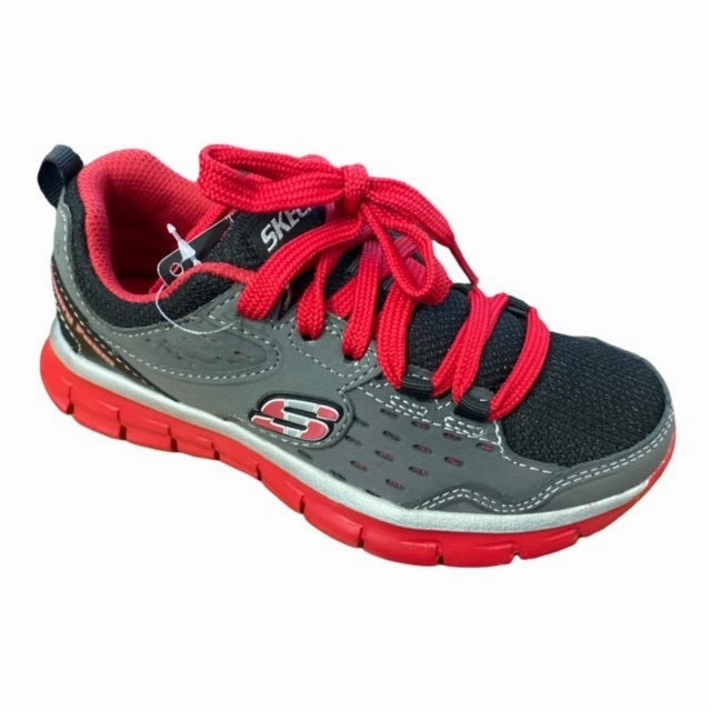 Skechers sneakers da bambino Immunity 95494L/CCRD grigio rosso fashionable running footwear