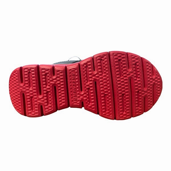 Skechers sneakers da bambino Immunity 95494L/CCRD grigio rosso high - visibility - safety shoes Breathable Knit Upper