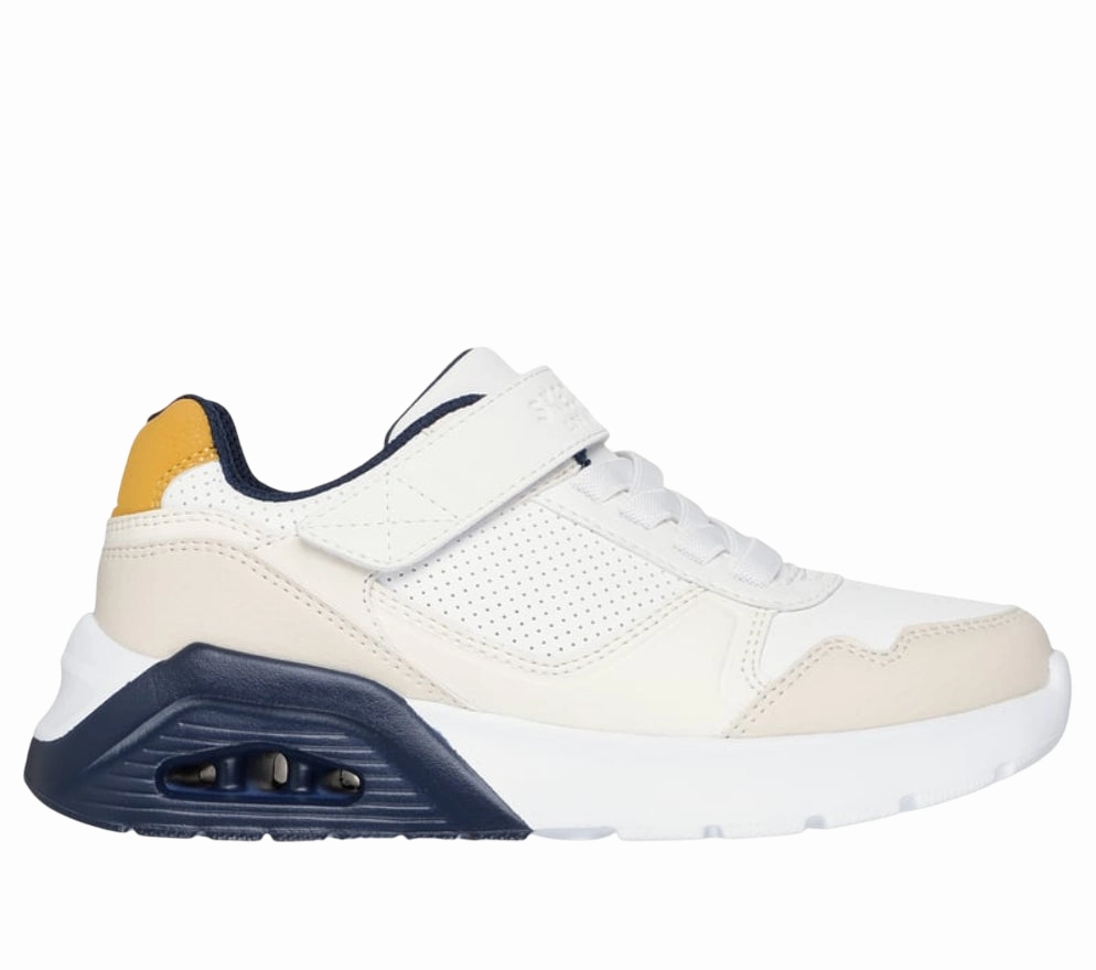 Skechers Sneakers junior Uno Lite 2.0 Pillar Duo (417016L/WNT) Bianco Vertical Flex Channels Molded Heel Collar